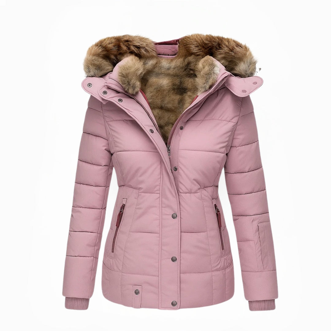 Aniek | Manteau d'hiver chaud avec doublure en fourrure douce