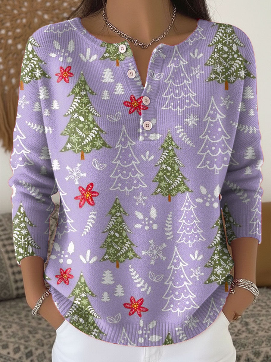 Sofía | Pull de Noël boutonné