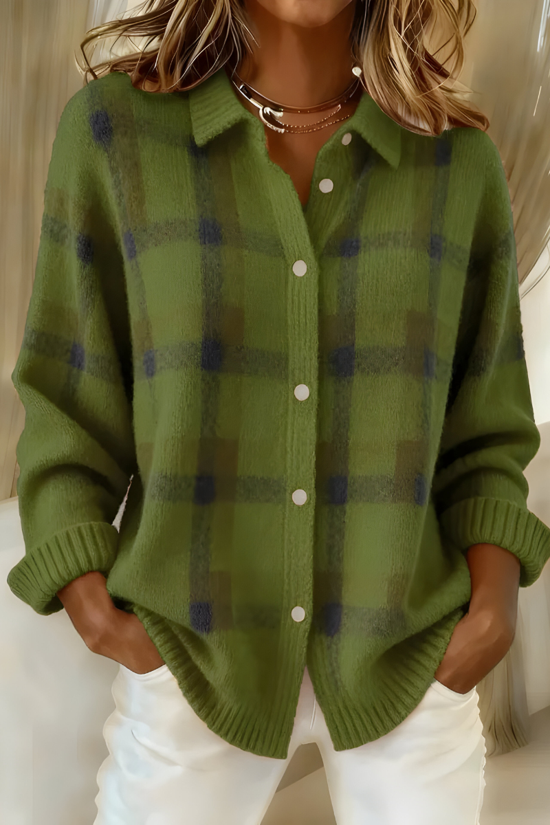 Tesa | Gilet en maille à carreaux