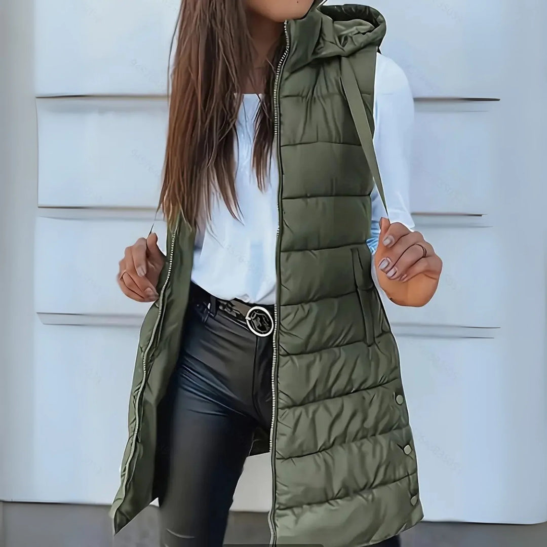 Maurina - Gilet long matelassé sans manches