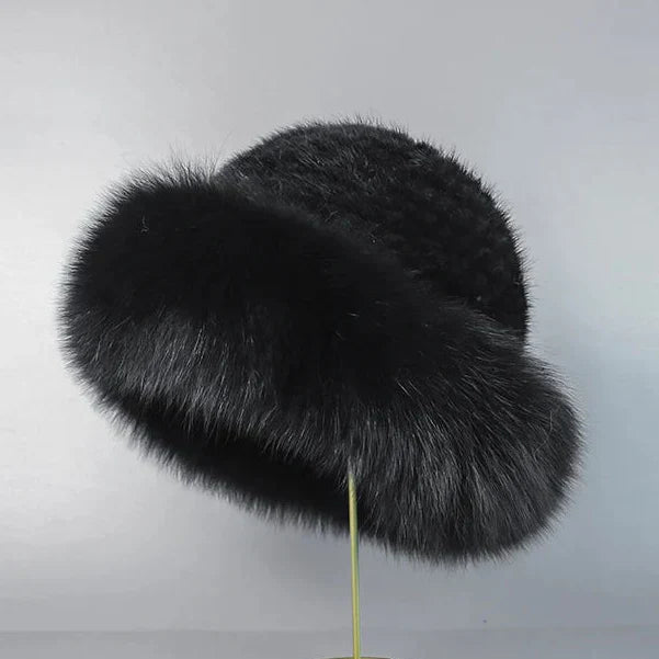 Nivara - Élégant Chapeau en Vison Naturel