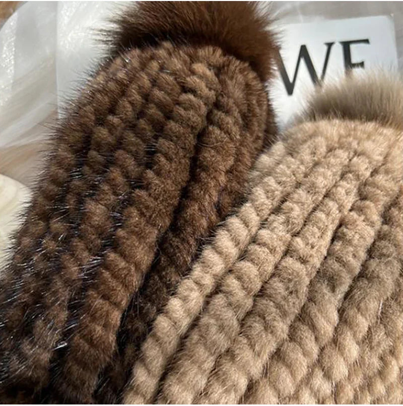 Isadora | PREMIUM Gorro De Piel De Visón