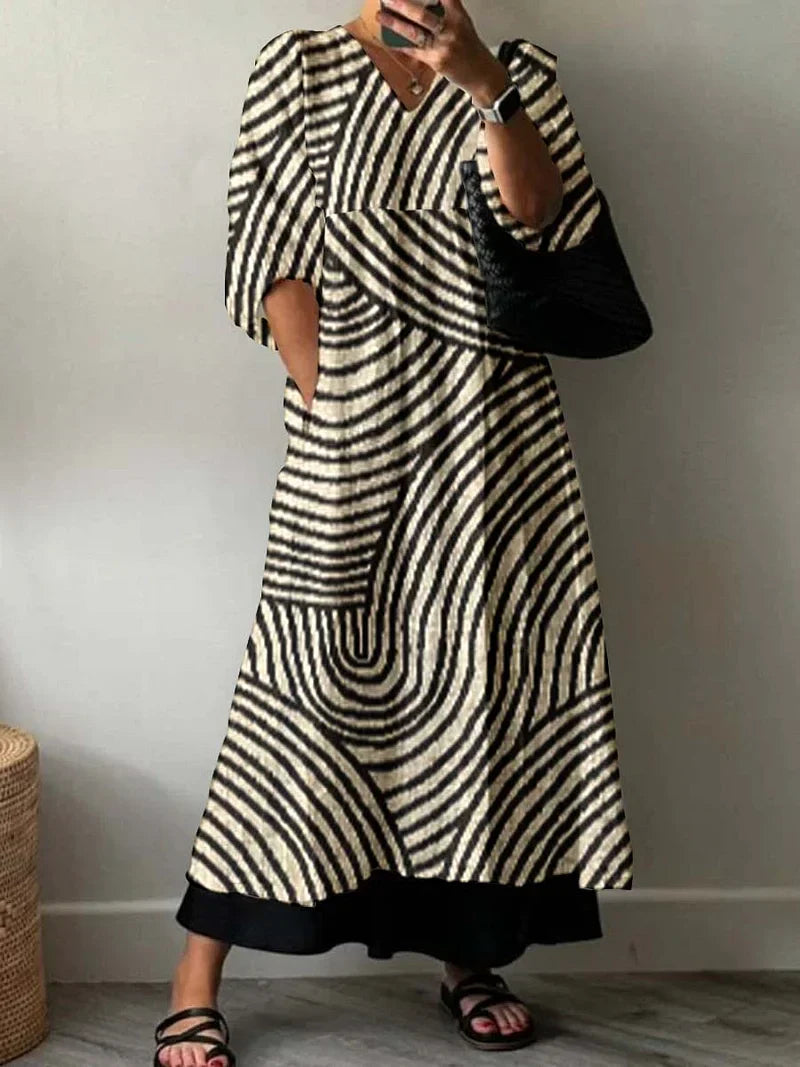 Karoline Robe Imprimée - Élégance et Style