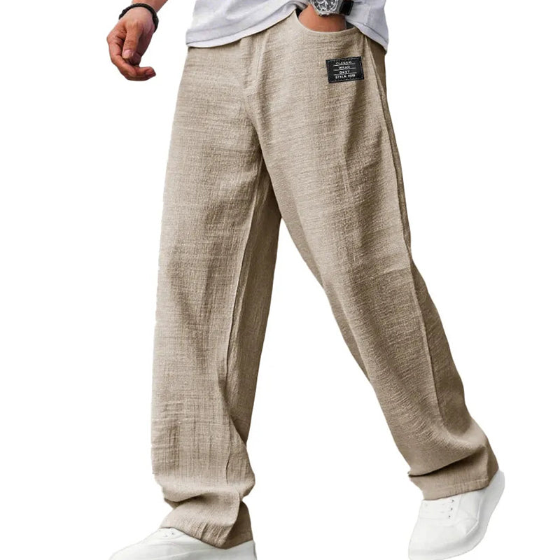 Pantalon léger à coupe droite
