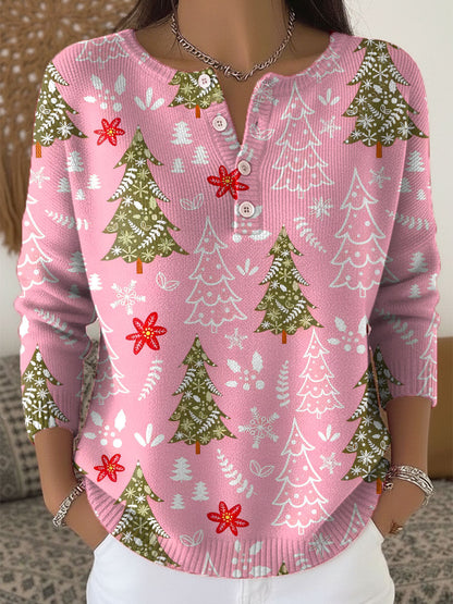Sofía | Pull de Noël boutonné