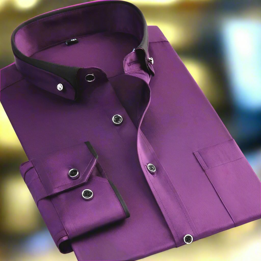 Albert: Chemise classique en coton à manches longues