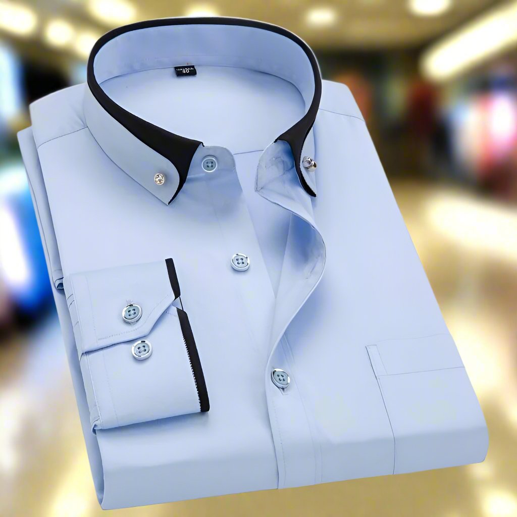 Albert: Chemise classique en coton à manches longues