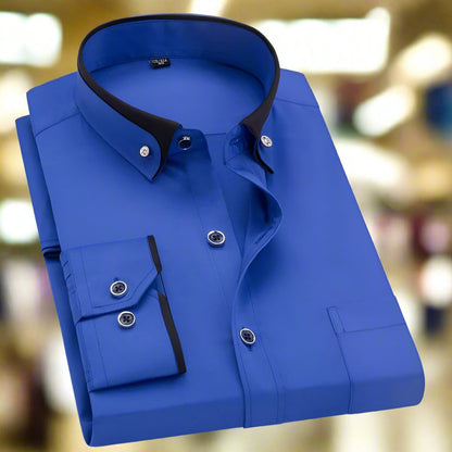 Albert: Chemise classique en coton à manches longues