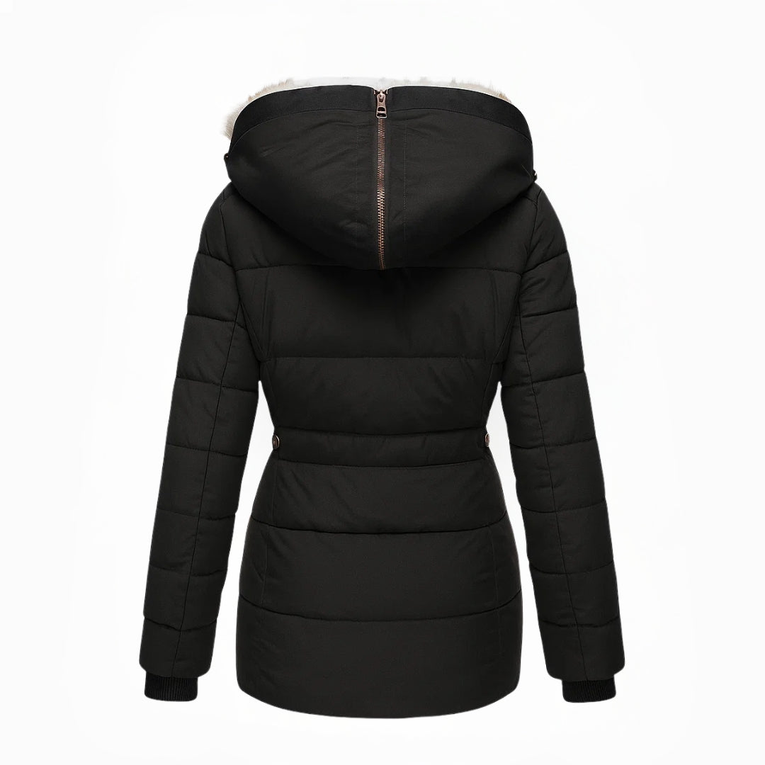 Aniek | Warme winterjas met zachte teddyvoering