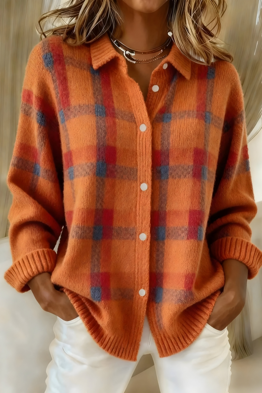 Tesa | Gilet en maille à carreaux