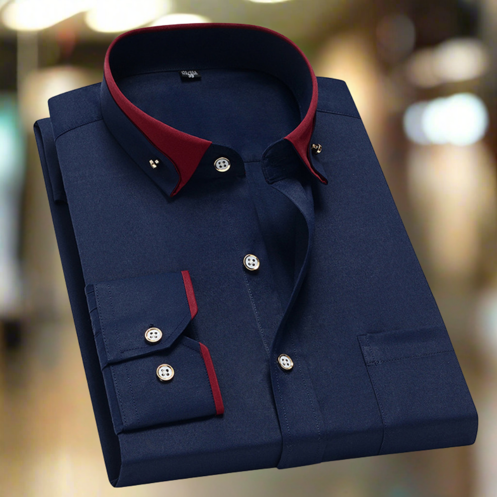 Albert: Chemise classique en coton à manches longues