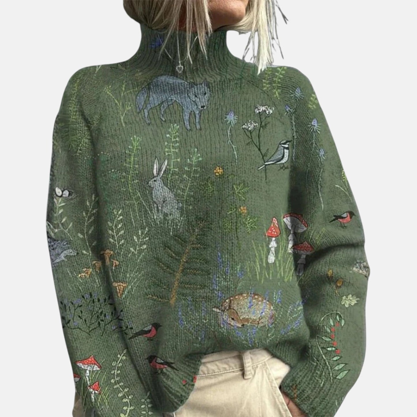 Aimelie | Élégant pull à col roulé