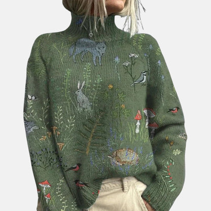 Aimelie | Élégant pull à col roulé