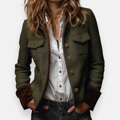 Ana Jacket | Élégante avec des détails en velours