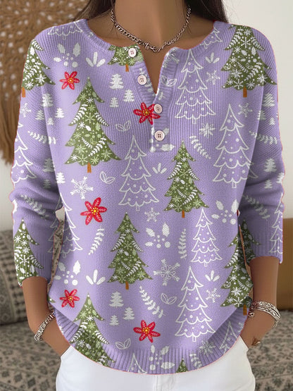 Sofía | Pull de Noël boutonné