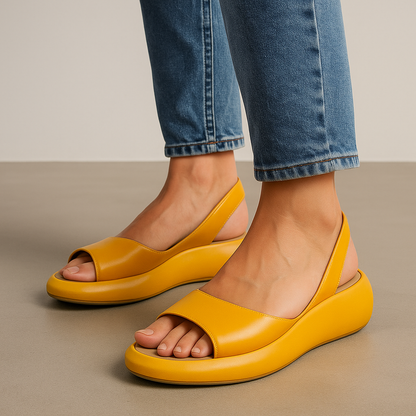 Eva™ | Sandalias Abiertas Antideslizantes – Elegante Estabilidad & Máximo Confort
