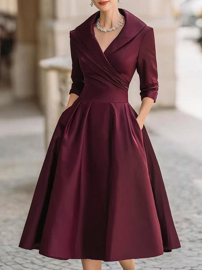 Noelia | Vestido Midi en Satén