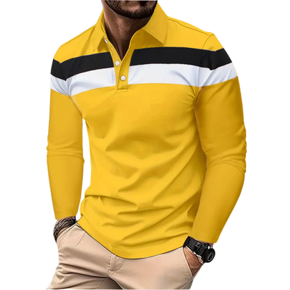 Egu | Polo rayé tricolore pour homme