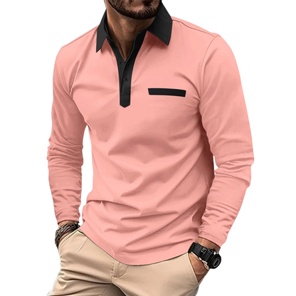 Lundra | Stijlvolle tweekleurige polo met contrastdetails