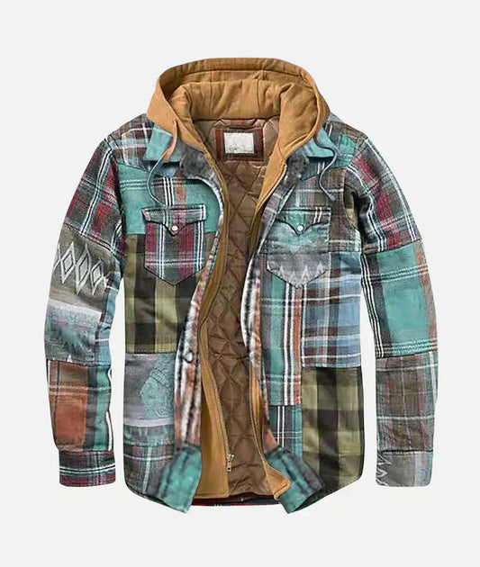 Alex | Veste patchwork à carreaux