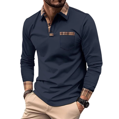 Donald | Luxe Poloshirt Voor Heren Met Ruitdetails