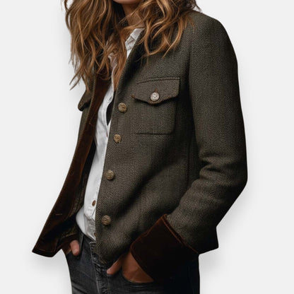 Ana Jacket | Élégante avec des détails en velours