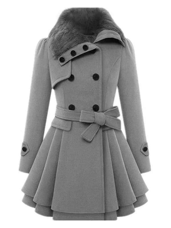 Naia | Abrigo De Invierno A Medida Con Cuello De Piel