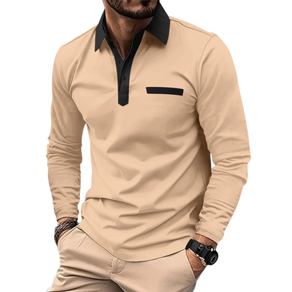 Lundra | Stijlvolle tweekleurige polo met contrastdetails