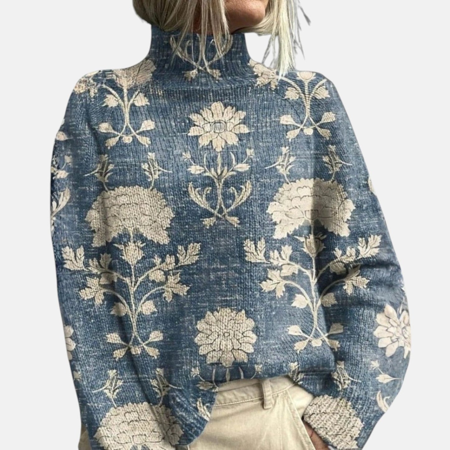 Aimelie | Élégant pull à col roulé