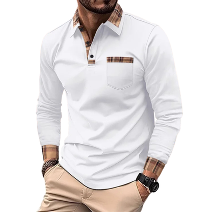 Donald | Luxe Poloshirt Voor Heren Met Ruitdetails