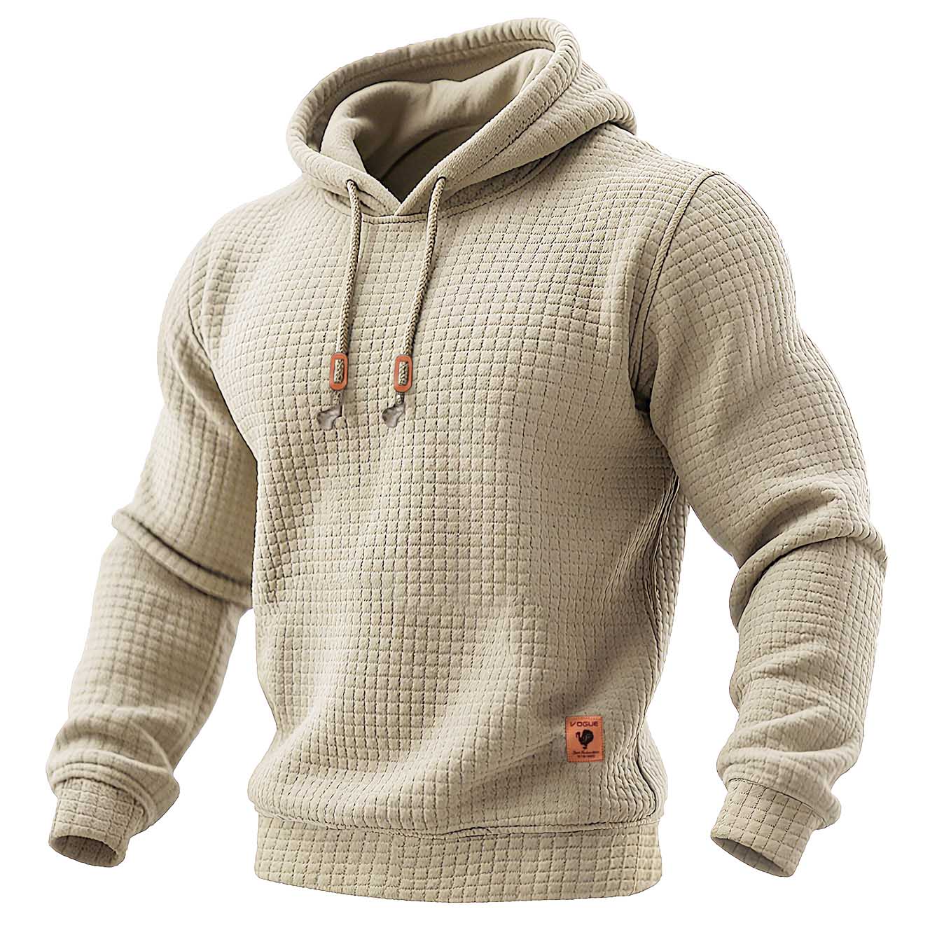 Álvaro™ | Gewatteerde wafelhoodie