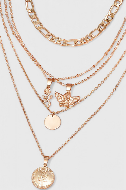 Collier Cape de Rose et Ange