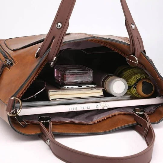 Britney - Elegante Leren Schoudertas