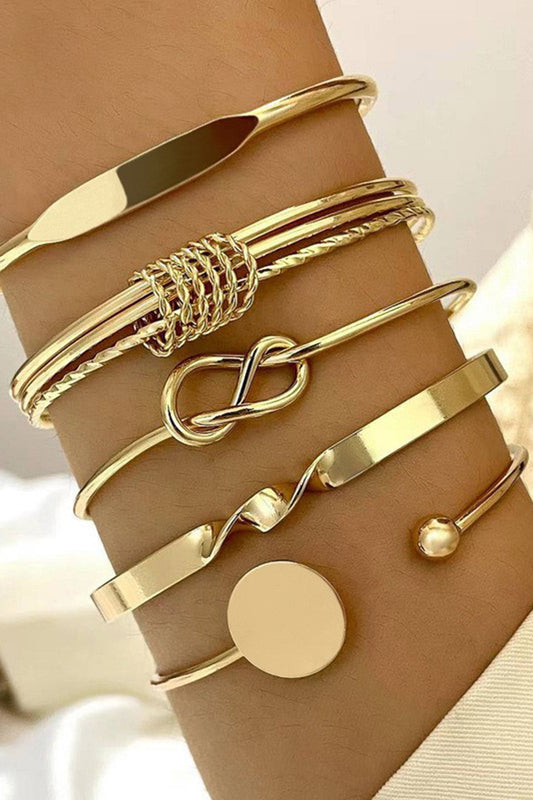 Bracelet Chaîne Géométrique Ouvert