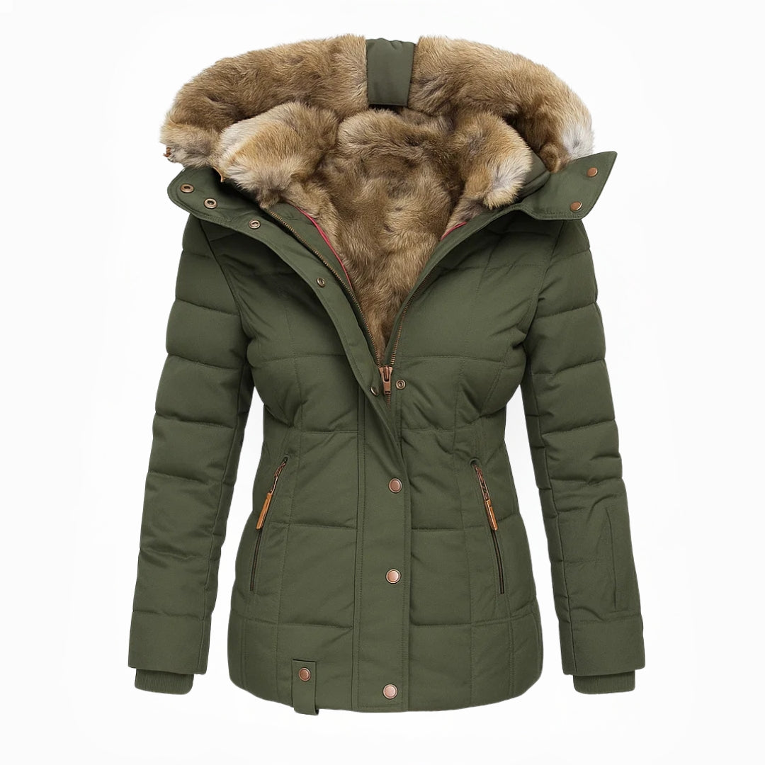 Aniek | Warme winterjas met zachte teddyvoering