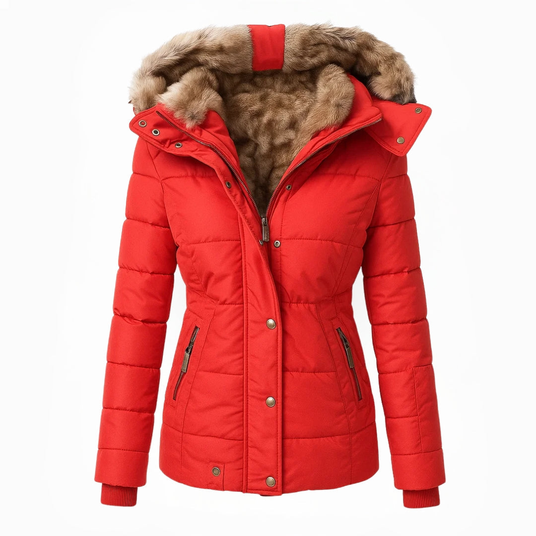 Aniek | Warme winterjas met zachte teddyvoering