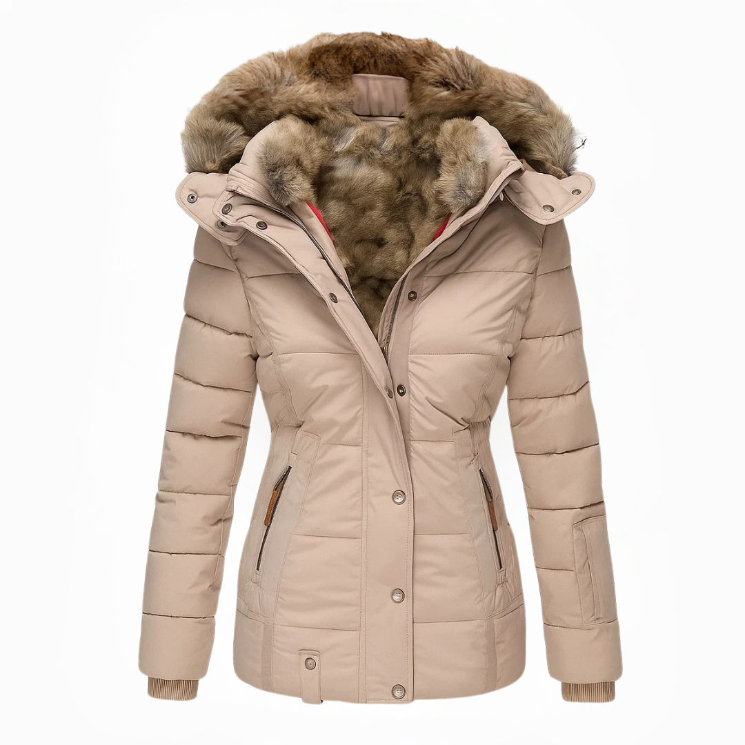 Aniek | Warme winterjas met zachte teddyvoering