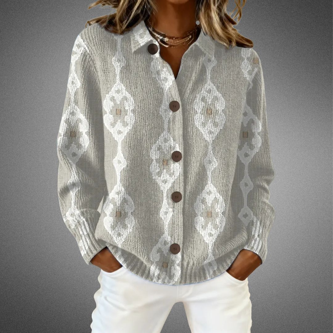Blair | Vest met kunstzinnige print