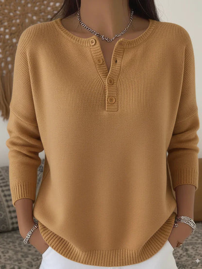Mira – Gebreid Vest Met Knopen