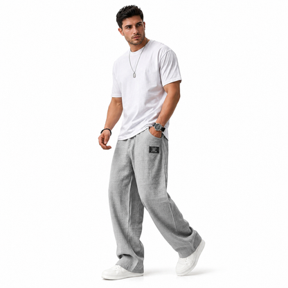 Pantalon léger à coupe droite