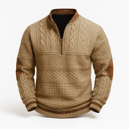 Miguel | Pull en maille avec détail zippé.