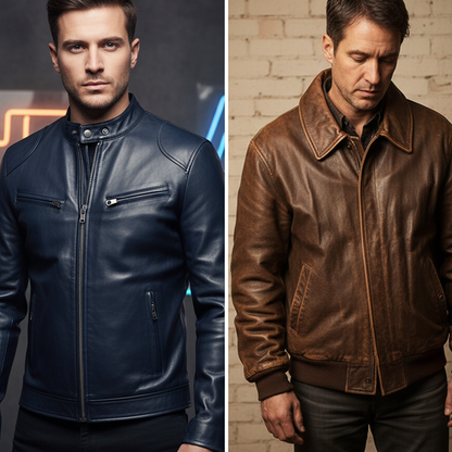 Álvarez | Chaqueta de Cuero Premium