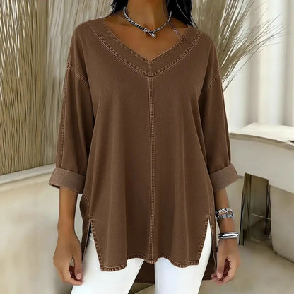 Retro | Top Vaquero Con Cuello Chal