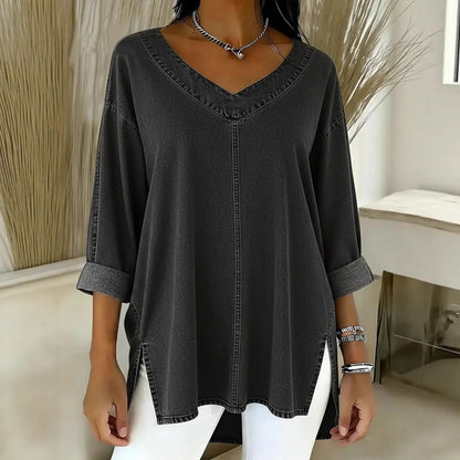 Retro | Top Vaquero Con Cuello Chal