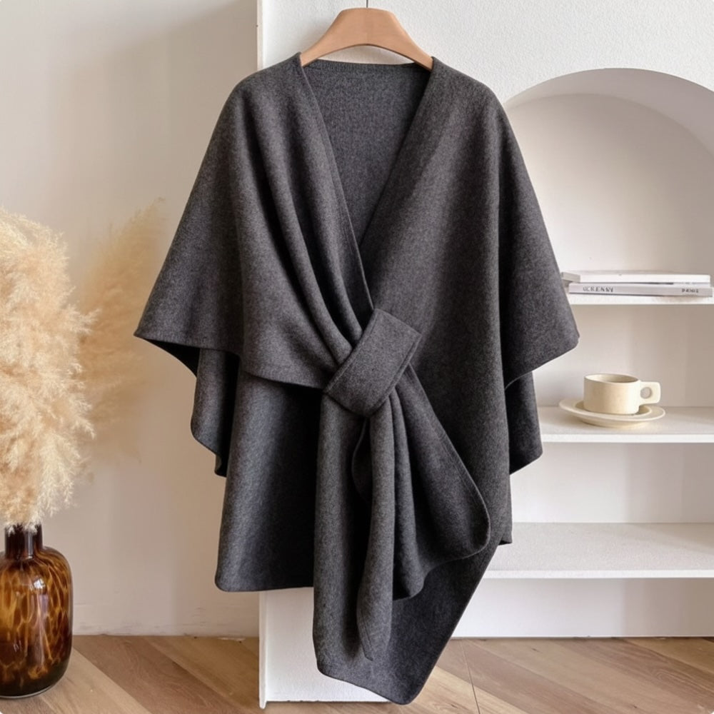 Aurora™️ – Poncho Enveloppant d'Élégance Intemporelle