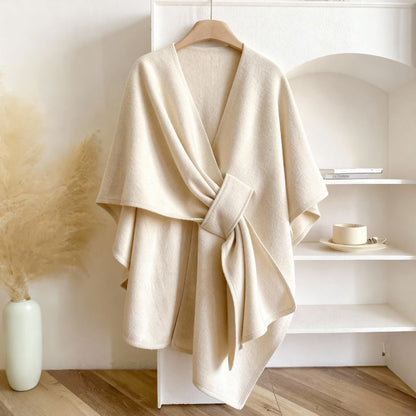 Aurora™️ – Poncho Enveloppant d'Élégance Intemporelle