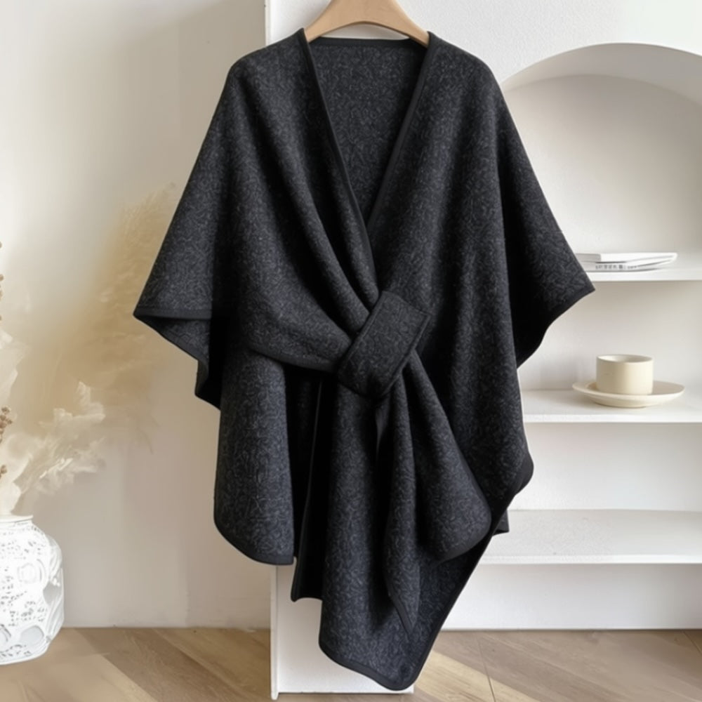 Aurora™️ – Poncho Enveloppant d'Élégance Intemporelle