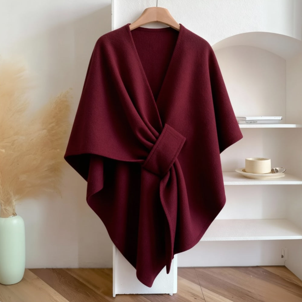 Aurora™️ – Poncho Enveloppant d'Élégance Intemporelle