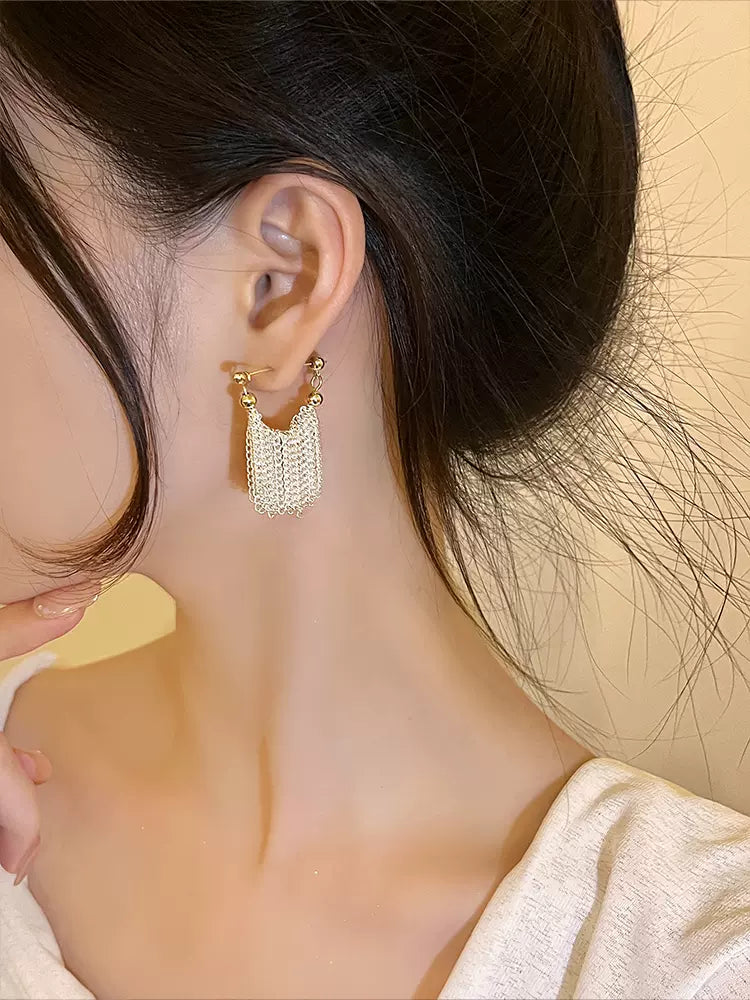 Ursa™ Pendientes, collar, pulsera con flecos en forma de cascada