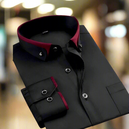 Albert: Chemise classique en coton à manches longues
